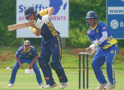 Waterkloof struck early and often against DHS, but they were held up by School skipper, Josh van Biljon. Photo: Brad Morgan.