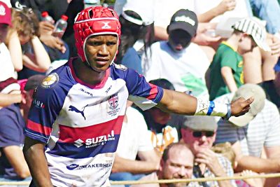 A fantastic feel for the game, fast feet, quick thinking, and an educated boot make flyhalf Jade-Will Koopman a massive threat to any team opposing Westville Boys' High in 2026. Photo: Brad Morgan. 