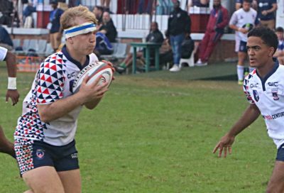 Despite playing only half the game, Zwartkop centre, David van Jaarsveld, played a big role in his side's win over Dr EG Jansen. Photo: Kearsney College on Facebook.