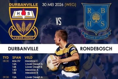 Durbies targets an upset at Rondebosch, wounded Tigers tackle Bellville
