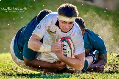The suffocating pressure exerted by Ross Steyn and the Hilton pack proved pivotal at the Sharks Schools Rugby Day hosts scored a comfortable victory over Glenwood High. Photo: Martin Ashworth Sports Photography.