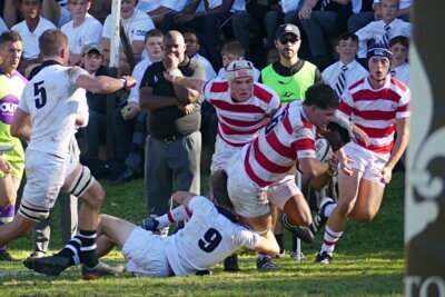 Oliver Guy led Michaelhouse by example and almost helped to lift them to a spectacular comeback victory. Photo: Brad Morgan. 