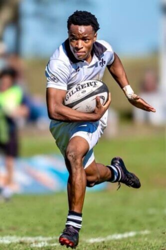 Tom Gurupira lit up the Hilton/Michaelhouse with a spectacular first half try. Photo: Martin Ashworth Sports Photography. 