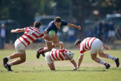 Turnovers decided the game in Michaelhouse's 20-point win at St John's College on Saturday. Photo: St John's College on Facebook.